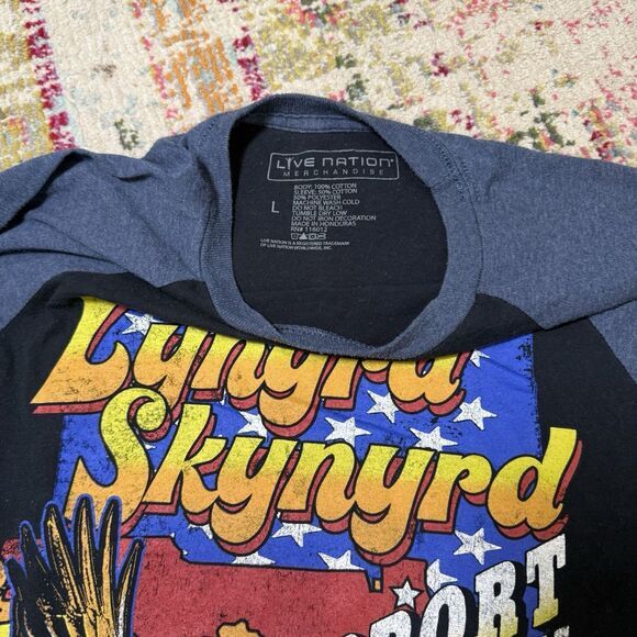 Lynyrd Skynyrd Support Southern Rock Florida Live Nation Merch Shirt Size L - Picture 2 of 3